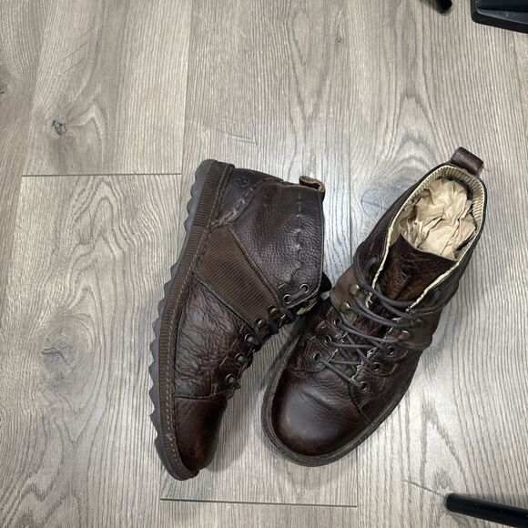 Dr Martens Mens Ankle Chukka Boots Brown Leather 12019 RARE - Sz US 11 / UK 10